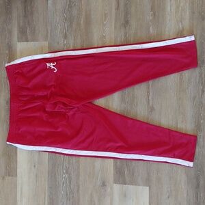 Colosseum Alabama Crimson Tide Men's Tear Away Track Pants Red Size XL